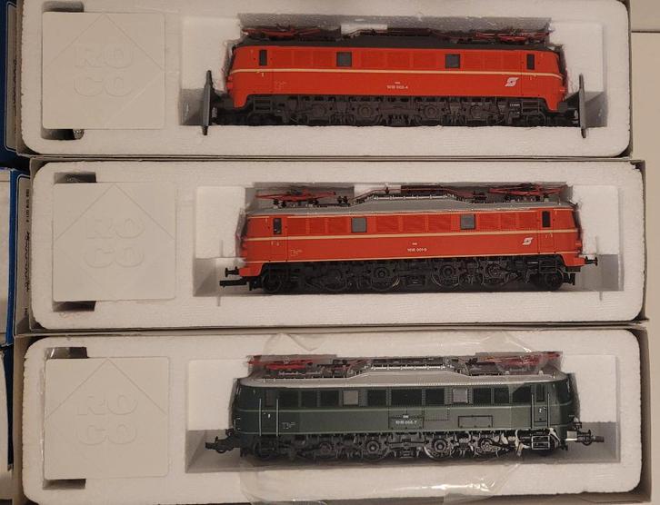 3x Roco ÖBB rh 1018, tp IV, Hobby en Vrije tijd, Modeltreinen | H0, Gebruikt, Locomotief, Gelijkstroom, Roco, Analoog, Ophalen of Verzenden