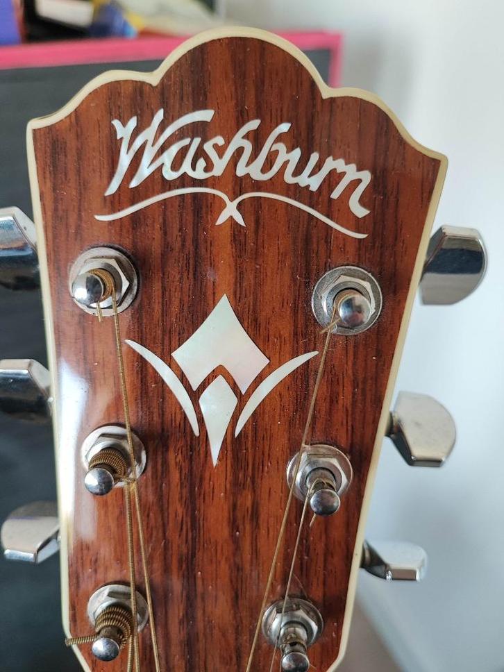 2012 Washburn WD20S Natural, Muziek en Instrumenten, Snaarinstrumenten | Gitaren | Akoestisch, Zo goed als nieuw, Western- of Steelstringgitaar