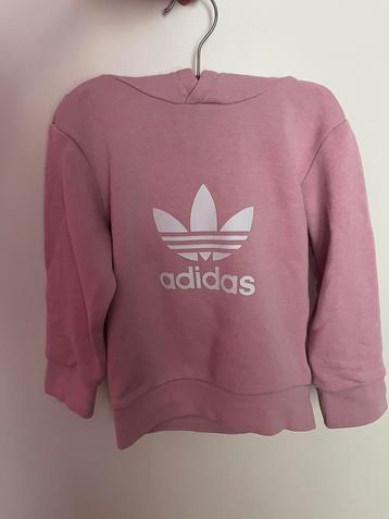 Roze adidas trui capuchon 86-92 beschikbaar voor biedingen