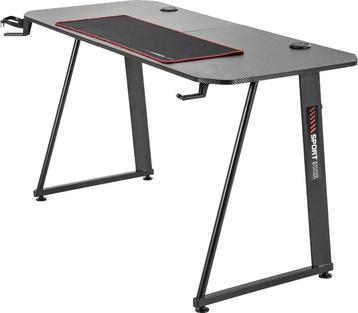 Game Bureau - Zwart/Rood - 140x58x75cm Table