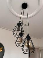 EGLO Tarbes zwart industriële hanglamp diamantvorm, Gebruikt, 50 tot 75 cm, Ophalen of Verzenden, Metaal