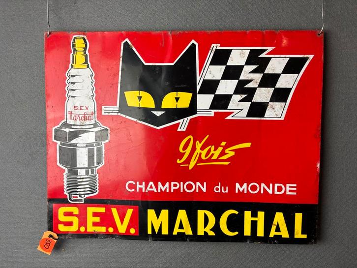 Sev Marchal oud reclamebord blik geen emaille, Antiek en Kunst, Antiek | Emaille, Ophalen of Verzenden
