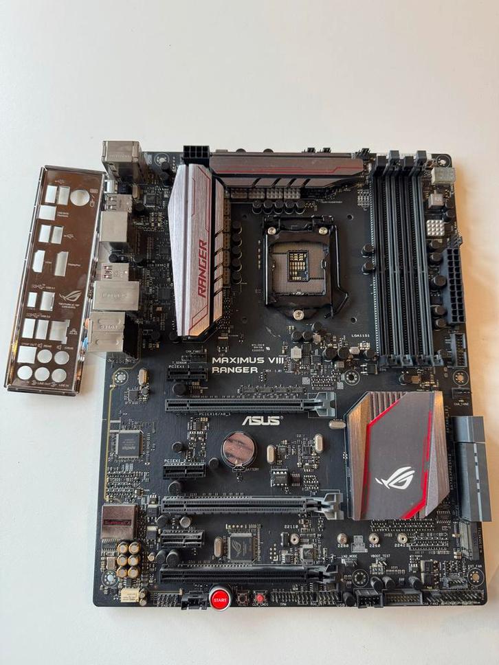 ASUS Maximus VIII Ranger Z170 Moederbord, Computers en Software, Moederborden, Gebruikt, Intel, DDR4, Ophalen of Verzenden