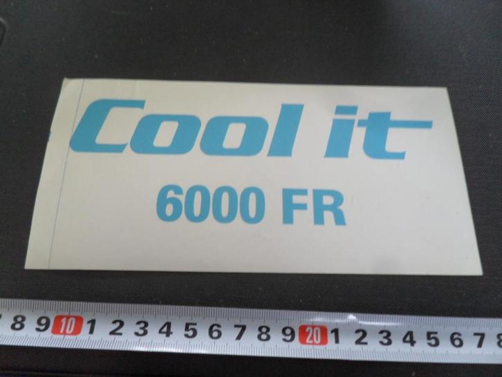sticker Cool It  6000 FR, Verzamelen, Stickers, Zo goed als nieuw, Bedrijf of Vereniging, Ophalen