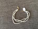 Zoetwaterparels 3 snoeren armband met  vintage sluiting, Sieraden, Tassen en Uiterlijk, Armbanden, Ophalen of Verzenden, Nieuw
