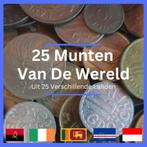 25 Wereld Munten Uit Verschillende Landen, Postzegels en Munten, Munten | Europa | Niet-Euromunten, Setje, Zilver, Overige landen