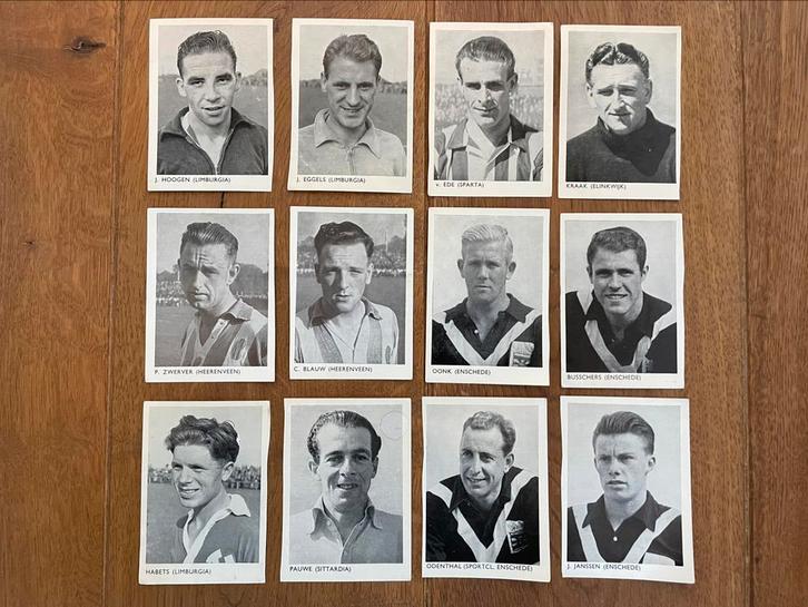 Voetbalplaatjes Monty 1956 oa Sparta en Heerenveen, Verzamelen, Sportartikelen en Voetbal, Poster, Plaatje of Sticker, F.C. Twente