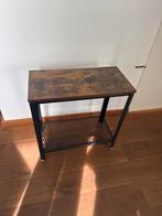 Mooie Bijzettafel met Metalen Onderstel, 45 tot 60 cm, Minder dan 55 cm, Ophalen of Verzenden, Zo goed als nieuw
