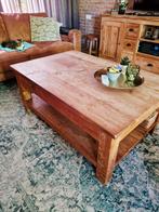 Teak salontafel, Ophalen, Gebruikt, 100 tot 150 cm, 50 tot 100 cm