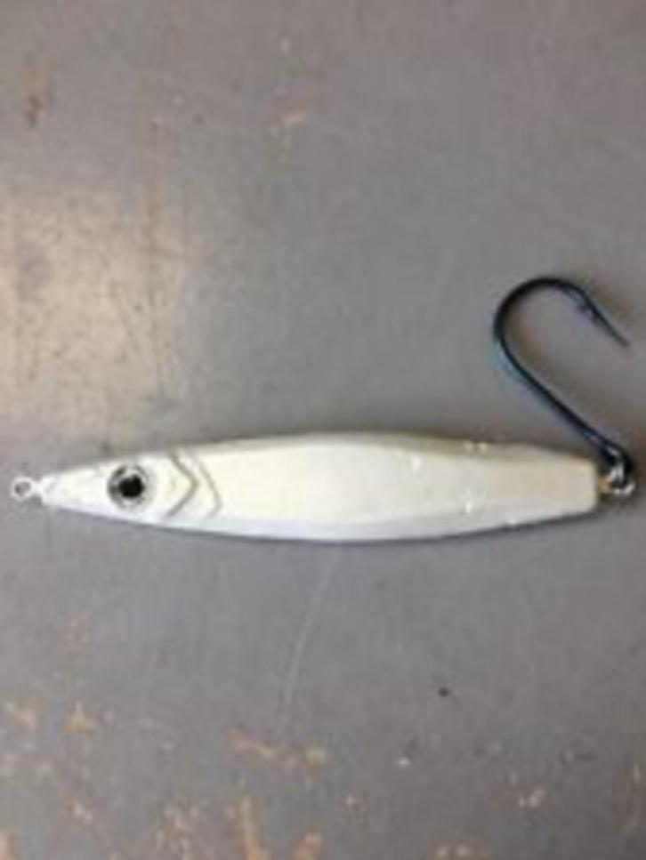 120 gram Flutter pilker met of zonder haak of dreg, Watersport en Boten, Hengelsport | Zeevissen, Nieuw, Dobber of Lood, Ophalen of Verzenden