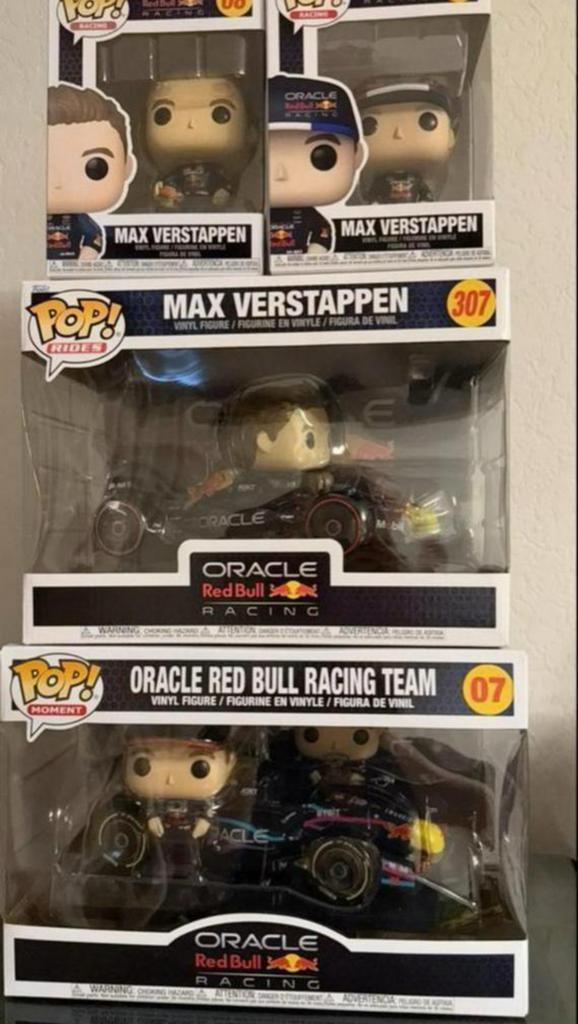 Funko Pop Max Verstappen Collectie, Verzamelen, Poppetjes en Figuurtjes, Zo goed als nieuw, Ophalen