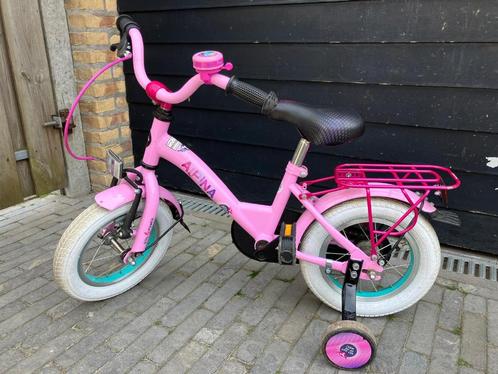 Alpina Girlpower 12" meisjesfiets, Fietsen en Brommers, Fietsen | Meisjes, Zo goed als nieuw, 14 inch of minder, Handrem, Ophalen