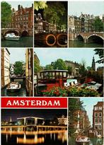 Ansichtkaart Amsterdam, 7-luik, grachten, Ophalen of Verzenden, 1980 tot heden, Gelopen, Noord-Holland