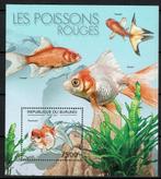 BURUNDI 2012 PF GETAND BLOK VISSEN FISHES GOUDVIS 2, Ophalen of Verzenden, Postfris, Dier of Natuur