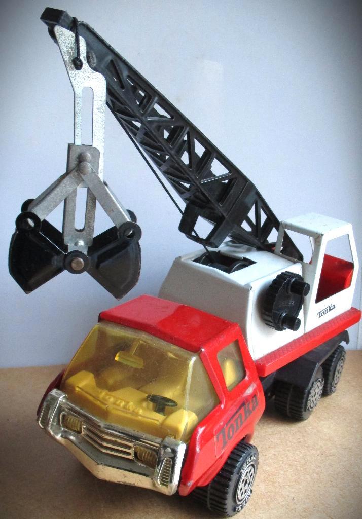Tonka Steel Classics Kraan~Hijskraan~Mighty Crane, Antiek en Kunst, Antiek | Speelgoed, Ophalen of Verzenden