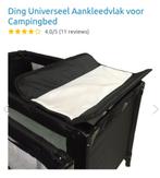 Ding universeel aankleedvlak voor op cambingbed, Ophalen, Nieuw, Reisbedje