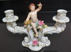 dresden dubbele kandelaar/kaarsenhouder met Putti, Antiek en Kunst, Curiosa en Brocante, Ophalen of Verzenden