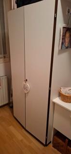 Witte kledingkast met deuren, Ophalen, Overige materialen, 50 tot 100 cm, 150 tot 200 cm