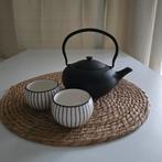 Bredemeijer Gietijzeren theepot + Porceleinen kopjes - NIEUW, Huis en Inrichting, Keuken | Servies, Overige typen, Nieuw, Ophalen of Verzenden