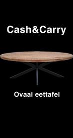 Eettafel ovaal mangohout Cash&Carry, Huis en Inrichting, Tafels | Eettafels, Ophalen of Verzenden, Nieuw, Ovaal