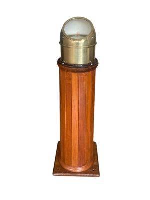 prachtig oud antiek kompas op houten sokkel, Verzamelen, Scheepvaart, Gebruikt, Ophalen of Verzenden