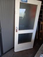 Hard houten buiten deur, Ophalen, 80 tot 100 cm, 200 tot 215 cm, Buitendeur