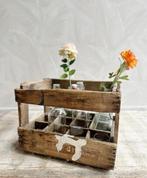 Vintage houten flessenkrat, Antiek en Kunst, Curiosa en Brocante, Ophalen of Verzenden