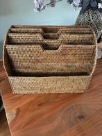 Rotan lektuurbak / buro organizer, Ophalen of Verzenden, Gebruikt