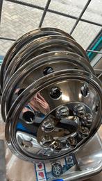 4 Chrome wieldeksels 15”, Auto diversen, Wieldoppen, Ophalen, Zo goed als nieuw