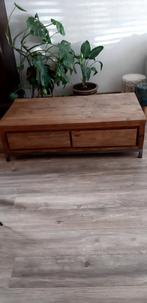Salontafel  135x70x40,5 . Hout met stalen frame, Huis en Inrichting, Tafels | Salontafels, Ophalen, 100 tot 150 cm, 50 tot 100 cm