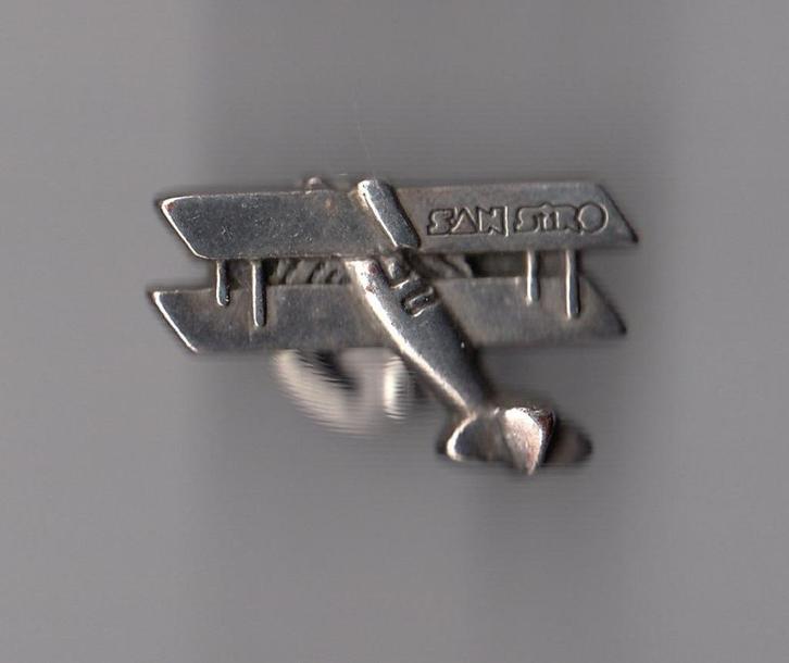 San Siro Vliegtuig pin, Verzamelen, Luchtvaart en Vliegtuigspotten, Gebruikt, Patch, Badge of Embleem, Ophalen of Verzenden
