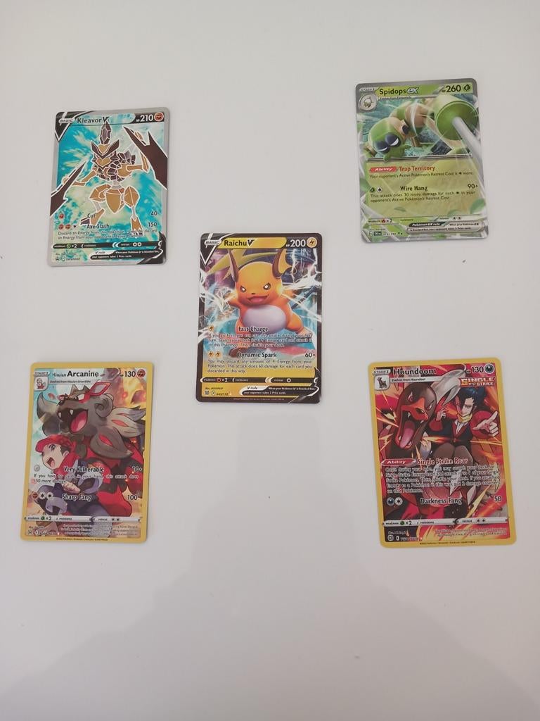 Vijf pokemonkaarten, Ophalen of Verzenden, Volle spaarkaart