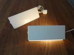 Twee witte vintage Anvia wandlampjes /  bedlampjes, Huis en Inrichting, Lampen | Wandlampen, Ophalen of Verzenden, Gebruikt, Metaal