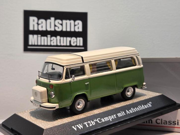 Vw T2B Camper Mit aufstelldach - 1:43 Premium ClassiXXs, Hobby en Vrije tijd, Modelauto's | 1:43, Zo goed als nieuw, Auto, Ophalen of Verzenden