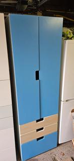 Blauwe kledingkast met lades ikea Stuva, Ophalen, Overige materialen, 50 tot 100 cm, Zo goed als nieuw