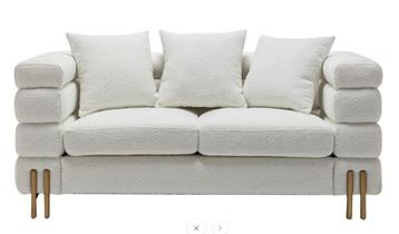 Luxe Sofa bankstel 2 zits wit 170x97x68CM  UIT DE LW COLLECT beschikbaar voor biedingen