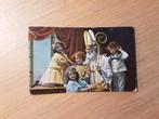 Oude sinterklaas ansichtkaart st Nicolaas met kinderen, Ophalen of Verzenden, Voor 1920, Gelopen, Kinderen