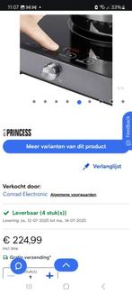 Inductie 2 kookplaten princess Z.g.a.n koopje, 3 kookzones of minder, Ophalen of Verzenden, Zo goed als nieuw, Inductie