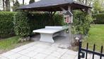Tafeltennistafel Beton ronde hoeken Naturel Tafeltennisland, Verzenden, Nieuw, Tafel Indoor