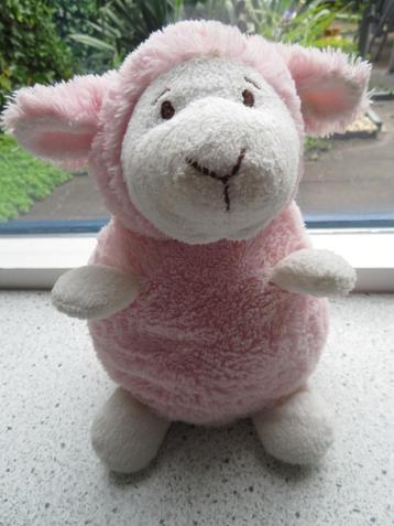 Schaap merk Happy Horse roze velours meet ca 30 cm totaal beschikbaar voor biedingen