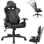 Bureaustoel gamestoel Thomas - racing gaming stijl stoel, Ophalen, Gaming bureaustoel, Zwart, Nieuw