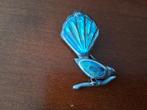 Vintage broche, abalone vogel, Ophalen of Verzenden, Zo goed als nieuw, Overige materialen