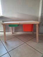 Kindertafel met opbergbakken en stoeltjes, Ophalen of Verzenden, Gebruikt, Tafel(s) en Stoel(en)