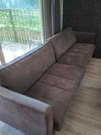 Micro leder : 4 zits - hocker - fauteuil- rookvrij en zgan, Ophalen, 250 tot 300 cm, Zo goed als nieuw, Rechte bank