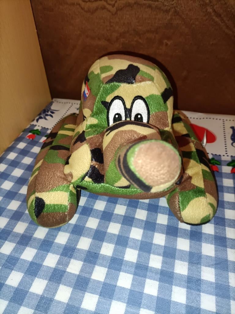 Tank leger knuffel Nationaal Militair Museum 20 cm, Kinderen en Baby's, Speelgoed | Knuffels en Pluche, Ophalen of Verzenden