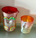 Murano Nachtset Rood (8) met Certificaat Diego Vio , Ophalen