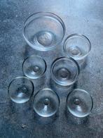 Set glazen mini schaaltjes, Ophalen of Verzenden, Glas, Overige stijlen, Schaal of Schalen