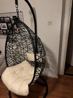 Ei stoel, Ophalen, Zwart, Zo goed als nieuw, Metaal