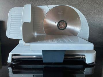 Snijmachine. Volledig stalen behuizing. RVS blad. Als nieuw! beschikbaar voor biedingen