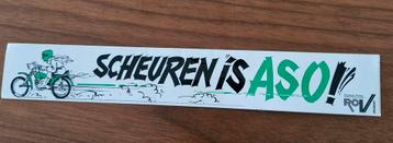 950 Vintage ROV Brabant Sticker - Scheuren is Aso! beschikbaar voor biedingen